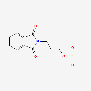 molecular formula C12H13NO5S B11759629 Methanesulfonyloxy-1-phthalimidopropane 