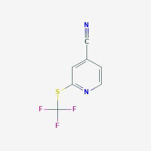 2-((Trifluoromethyl)thio)isonicotinonitrile