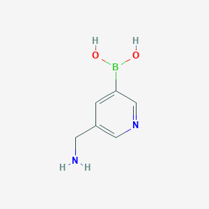 (5-(Aminomethyl)pyridin-3-yl)boronic acid