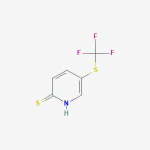 molecular formula C6H4F3NS2 B11759647 5-Trifluoromethylsulfanyl-1h-pyridine-2-thione 