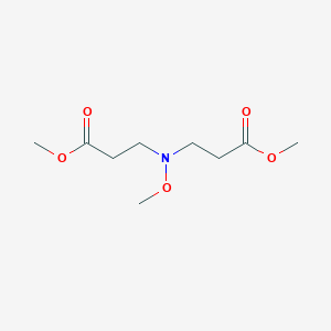 molecular formula C9H17NO5 B11759656 Methoxy-bis(2-methoxycarbonyl-ethyl)-amine 