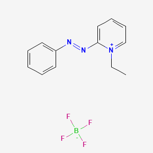 molecular formula C6H8FN3 B1175968 1-Ethyl-2-(phenylazo)-pyridinium tetrafluoroborate CAS No. 16600-15-0