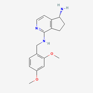 (R)-N1-(2,4-Dimethoxybenzyl)-6,7-dihydro-5H-cyclopenta[c]pyridine-1,5-diamine