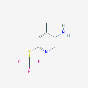 4-Methyl-6-(trifluoromethylthio)pyridin-3-amine