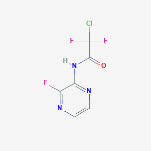 molecular formula C6H3ClF3N3O B11759751 2-Chloro-2,2-difluoro-N-(3-fluoropyrazin-2-yl)acetamide 