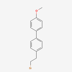 molecular formula C15H15BrO B11759801 4-(2-Bromoethyl)-4'-methoxy-1,1'-biphenyl 