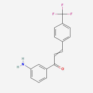 1-(3-aminophenyl)-3-[4-(trifluoromethyl)phenyl]prop-2-en-1-one