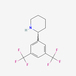 (2R)-2-[3,5-bis(trifluoromethyl)phenyl]piperidine