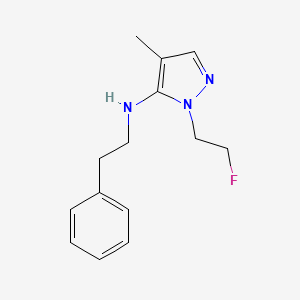 1-(2-fluoroethyl)-4-methyl-N-(2-phenylethyl)-1H-pyrazol-5-amine