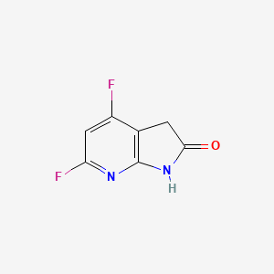 4,6-difluoro-1H,2H,3H-pyrrolo[2,3-b]pyridin-2-one