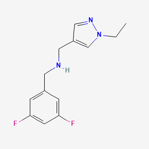 [(3,5-difluorophenyl)methyl][(1-ethyl-1H-pyrazol-4-yl)methyl]amine