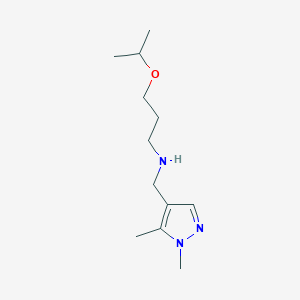 [(1,5-dimethyl-1H-pyrazol-4-yl)methyl][3-(propan-2-yloxy)propyl]amine