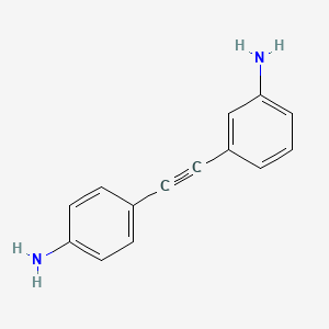 molecular formula C14H12N2 B11759919 3-((4-Aminophenyl)ethynyl)aniline 