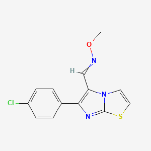 {[6-(4-Chlorophenyl)imidazo[2,1-B][1,3]thiazol-5-YL]methylidene}(methoxy)amine