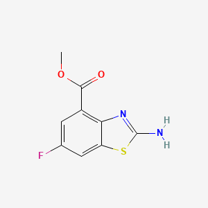 2-Amino-6-fluorobenzothiazole-4-carboxylic acid methyl ester