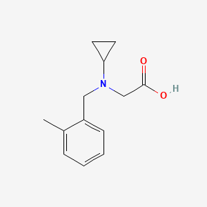 molecular formula C13H17NO2 B11759974 [Cyclopropyl-(2-methyl-benzyl)-amino]-acetic acid 