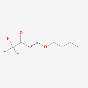 molecular formula C8H11F3O2 B11759982 Butoxyvinyl trifluoromethyl ketone 