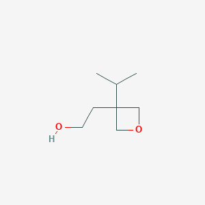 molecular formula C8H16O2 B11759993 2-(3-Isopropyloxetan-3-yl)ethanol 