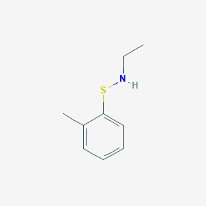 molecular formula C9H13NS B11759996 Ethyl[(2-methylphenyl)sulfanyl]amine 