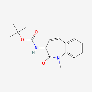 molecular formula C16H20N2O3 B11760018 tert-Butyl (1-methyl-2-oxo-2,3-dihydro-1H-benzo[b]azepin-3-yl)carbamate 