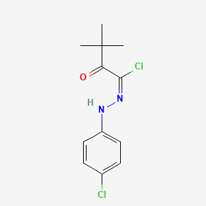 (Z)-N-(4-chlorophenyl)-3,3-dimethyl-2-oxobutanecarbohydrazonoyl chloride