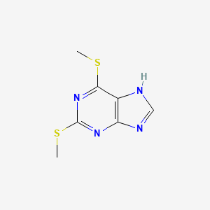 molecular formula C7H8N4S2 B11760078 1H-Purine, 2,6-bis(methylthio)- CAS No. 1201-58-7