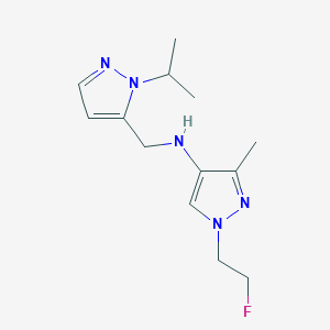 1-(2-fluoroethyl)-3-methyl-N-{[1-(propan-2-yl)-1H-pyrazol-5-yl]methyl}-1H-pyrazol-4-amine