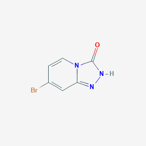 molecular formula C6H4BrN3O B11760098 7-Bromo-[1,2,4]triazolo[4,3-a]pyridin-3(2H)-one 