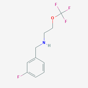 molecular formula C10H11F4NO B11760104 (3-Fluoro-benzyl)-(2-trifluoromethoxy-ethyl)-amine 