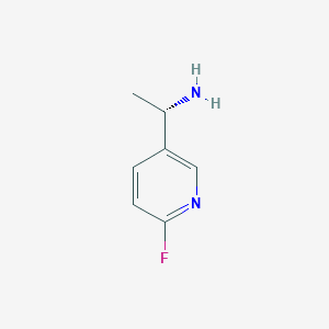 molecular formula C7H9FN2 B11760110 (1S)-1-(6-fluoropyridin-3-yl)ethan-1-amine 