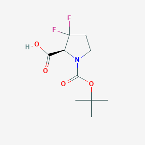 (2S)-1-[(tert-Butoxy)carbonyl]-3,3-difluoropyrrolidine-2-carboxylic acid