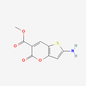 methyl 2-amino-5-oxo-5H-thieno[3,2-b]pyran-6-carboxylate