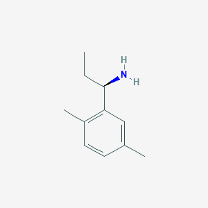 molecular formula C11H17N B11760197 (1R)-1-(2,5-Dimethylphenyl)propylamine 