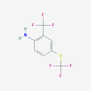 2-Trifluoromethyl-4-trifluoromethylsulfanylphenylamine