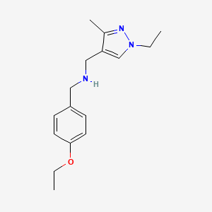 [(4-ethoxyphenyl)methyl][(1-ethyl-3-methyl-1H-pyrazol-4-yl)methyl]amine