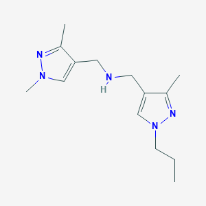 [(1,3-dimethyl-1H-pyrazol-4-yl)methyl][(3-methyl-1-propyl-1H-pyrazol-4-yl)methyl]amine