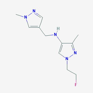 1-(2-fluoroethyl)-3-methyl-N-[(1-methyl-1H-pyrazol-4-yl)methyl]-1H-pyrazol-4-amine