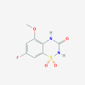 7-Fluoro-5-methoxy-2H-benzo[e][1,2,4]thiadiazin-3(4H)-one 1,1-dioxide