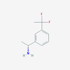 (1R)-1-[3-(1,1-difluoroethyl)phenyl]ethan-1-amine