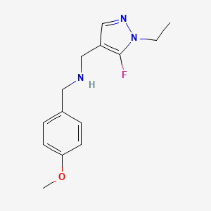 [(1-ethyl-5-fluoro-1H-pyrazol-4-yl)methyl][(4-methoxyphenyl)methyl]amine