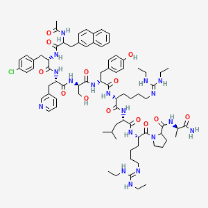 Ac-DL-2Nal-Phe(4-Cl)-3Pal-D-Ser-D-Tyr-D-hArg(Et,Et)-Leu-hArg(Et,Et)-DL-Pro-D-Ala-NH2