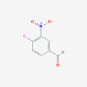 molecular formula C7H4INO3 B11760399 4-Iodo-3-nitrobenzaldehyde 