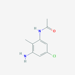 molecular formula C9H11ClN2O B11760402 N-(3-Amino-5-chloro-2-methylphenyl)acetamide 