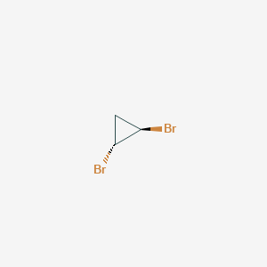 molecular formula C3H4Br2 B11760438 (1R,2R)-1,2-dibromocyclopropane 