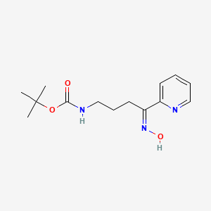 tert-butyl N-[(4Z)-4-hydroxyimino-4-pyridin-2-ylbutyl]carbamate