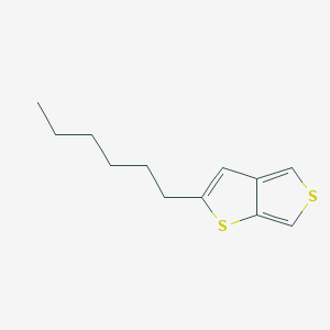 molecular formula C12H16S2 B11760456 2-Hexylthieno[3,4-b]thiophene 