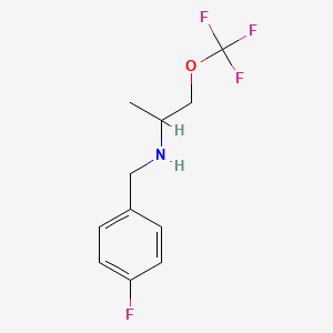 (4-Fluoro-benzyl)-(1-methyl-2-trifluoromethoxyethyl)-amine