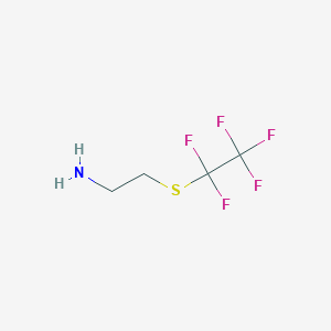 molecular formula C4H6F5NS B11760498 2-Pentafluoroethylsulfanylethylamine CAS No. 1208078-70-9