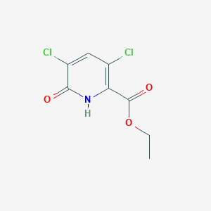 molecular formula C8H7Cl2NO3 B11760573 Ethyl 3,5-dichloro-6-oxo-1,6-dihydropyridine-2-carboxylate 