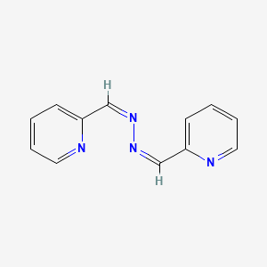 2-[(E)-[(2E)-2-[(pyridin-2-yl)methylidene]hydrazin-1-ylidene]methyl]pyridine